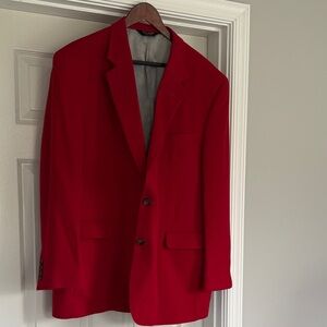 Joseph Banks Vibrant Red Blazer